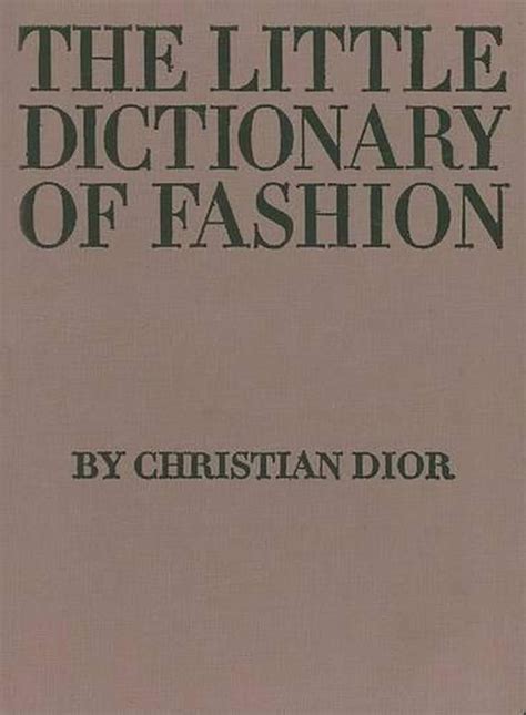 the little dictionary of fashion by christian dior|dior dictionary.